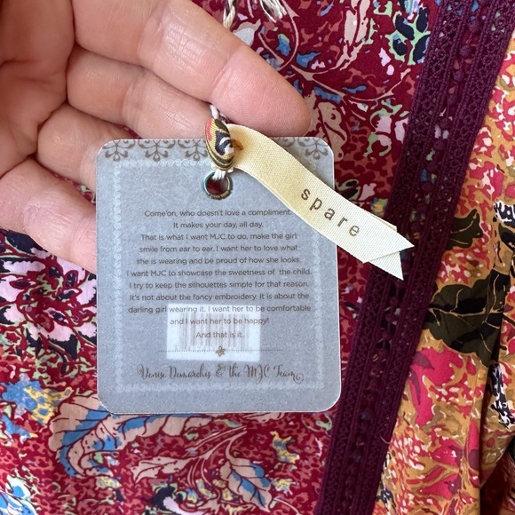 NWT Matilda Jane Lovely Menagerie Patchwork Boho Floral Tunic Long Sleeve Dress - Picture 3 of 15